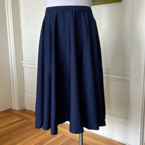 Navy Skater Skirt, Size 8